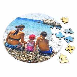 Leseni puzzle krog