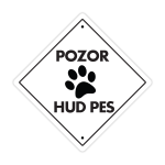 pozor hud pes tablica za pse